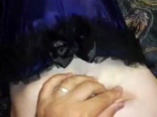 wife gives blowjob upside down