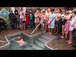baptism 2020 winter swimming in ice hole